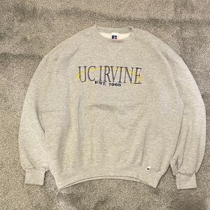 Vintage 90s Russell Athletic Gray Crewneck Sweatshirt